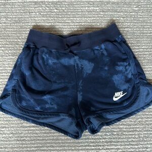 Nike fleece tie dye shorts